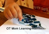 paper collage for fine motor