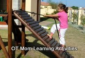 playground activities: jungle gym rope pull