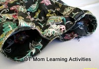 Making a tactile perception bag step 2