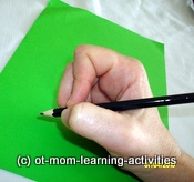Pencil grasp