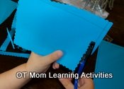 christmas cutting activity – angel background