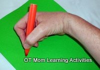 hooked wrist position for handwriting