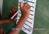 wrist extension writing on a vertical surface