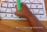 writing with a hooked wrist