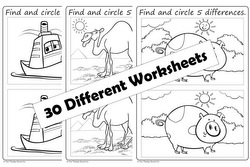 find the difference printable worksheets