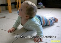 baby pushing up on his arms
