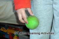 using the fingers to walk a ball