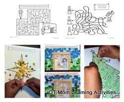 printable nativity themed activity pages to build fine motor skills