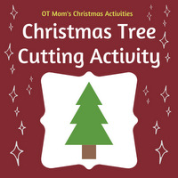 This page: a simple Christmas Tree Cutting Activity!