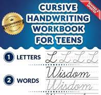 cursive handwriting book for teens