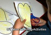 cutting out heart shapes is more tricky cutting out heart shapes is more tricky
