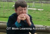 child eating food