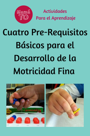 Cuatro Pre-requisitos Básicos para el Desarrollo de la Motricidad Fina