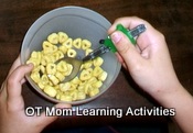 using a spoon grip for fine motor kids