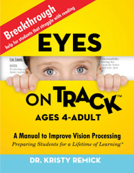 Eyes on Track book to help kids develop functional visual skills