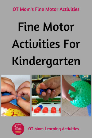 fine motor activities for kindergarten