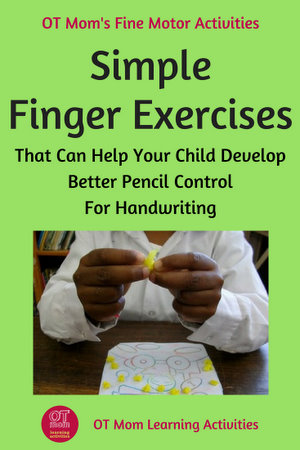 Pin this page: finger exercises to help kids with handwriting