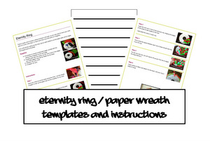 free Christmas paper wreath instructions