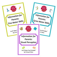 Free information sheets for parents - find out about the importance of fine motor, gross motor and visual perception skills! Free information sheets for parents - find out about the importance of fine motor, gross motor and visual perception skills!