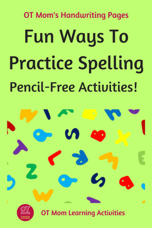 fun ways to practice spellling without pencil and paper!