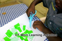 poor technique - holding the paper down while cutting