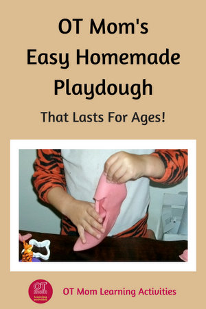 Pin this page: OT Mom's homemade playdough recipe!