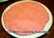 Let the homemade playdough cool completely before storing