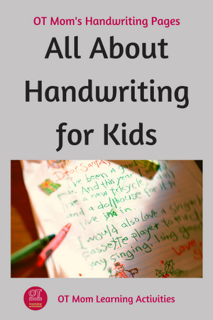 Pin this page: All about kids and handwriting - from pre-writing skills to older kids and teens