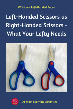Left-handed scissors for kids - how they differ from right-handed scissors