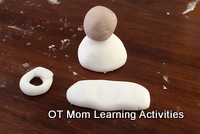 simple angel cake topper for kids to make