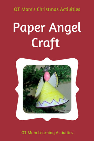 Pin this page - paper angel craft for kids