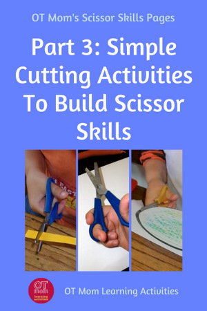 Fun pages to practice cutting and scissor skills for preschool and