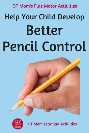 Pin this page: pencil control activities and finger exercises