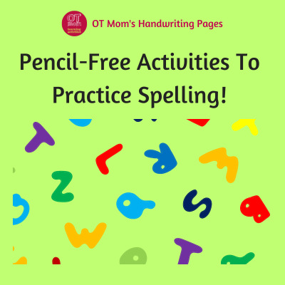 pencil-free activities to practice spelling