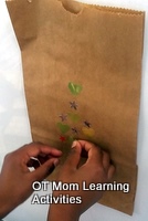 kid-made gift bag for preschoolers