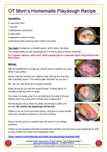Download this free playdough recipe!