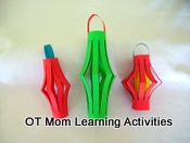 cut on lines to make paper lanterns cut on lines to make paper lanterns