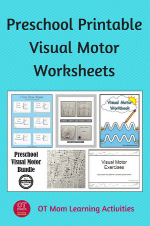 preschool visual motor worksheets