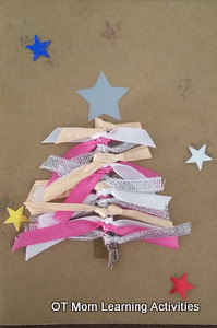 crafty ribbon christmas tree for kids