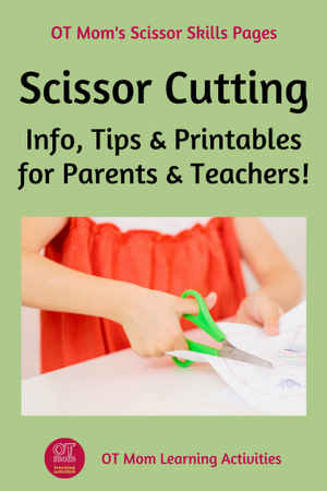 Pin this page: scissor cutting skills - information, tips and printables for parents and teachers!