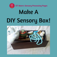 Make your own sensory box to put in a sensory corner in your home or classroom - helps kids with sensory processing disorder