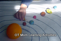 solar system model using playdough or modelling clay