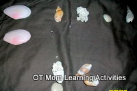matching shells activity for preschool visual discrimination
