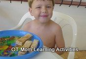 child enjoying food