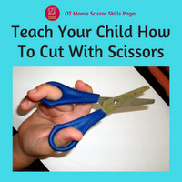 teach your child how to cut with scissors