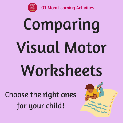 The best visual-motor activities worksheets - reviewed by OT Mom