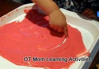 use food to practice letter formations