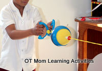 Using a zoom ball for bilateral integration skills