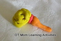 use modeling clay to make a simple model of the brain