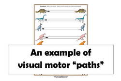 visual motor paths for kids to follow